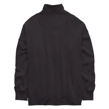 Gacaky Sweatshirt for Women Oversized Casual Long Sleeve Button Henley Neck Pullover Tops Fashion Outfits Clothes Black S