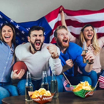 Cunhill Football Square Party Bowls - Eco-Friendly Fun