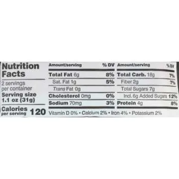 Kate's Real Food Stash Bars - 6-Pack Peanut Butter, Hemp & Flax, One Size