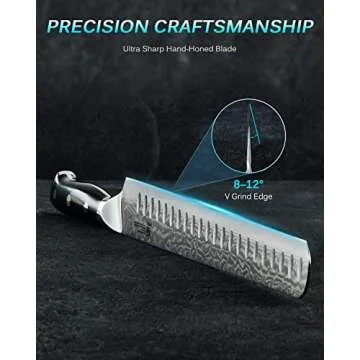 KYOKU Gin Series 12" Brisket Slicing Knife, Meat Carving Knife with Silver PVD Coating Mosaic Pin Handle for Professional Chef & Home Cook, Japanese VG10 Steel Slicer Knife for Meat Fruit Vegetables