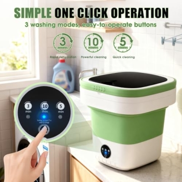 Portable 12L Mini Washing Machine for Travel and Camping