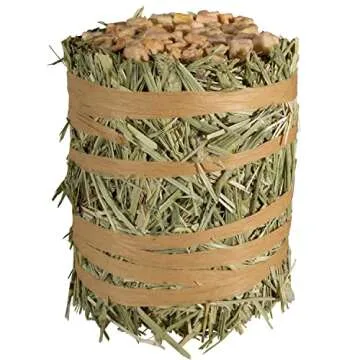 Kaytee Mini Hay Bale with Apple - Natural Pet Foraging Treat