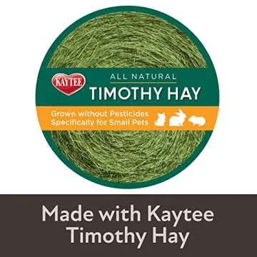 Kaytee Mini Hay Bale with Apple - Natural Pet Foraging Treat