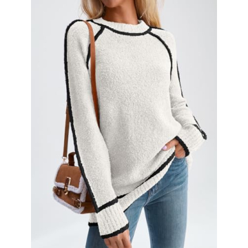 LILLUSORY Women's Chunky Oversized Sweater - Cozy Style