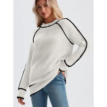 LILLUSORY Women's Chunky Oversized Sweater - Cozy Style
