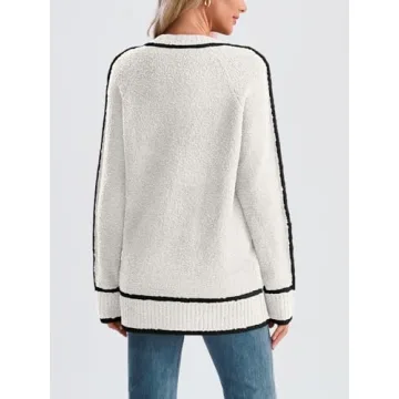 LILLUSORY Women's Chunky Oversized Sweater - Cozy Style