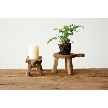 Sustainable Fir Wood Pedestal Riser for Elegant Home Decor