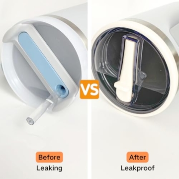 Tumbler Flip Straw Lid Replacement - 2 Pack