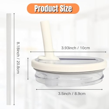 Tumbler Flip Straw Lid Replacement - 2 Pack