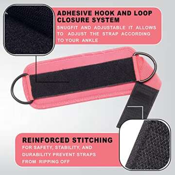 Legend Legacy Adjustable Ankle Straps for Cable Machines