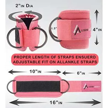 Legend Legacy Adjustable Ankle Straps for Cable Machines