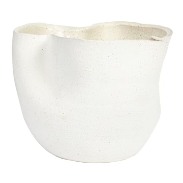 Bloomingville 7.25 Inch Ruffled Stoneware Planter