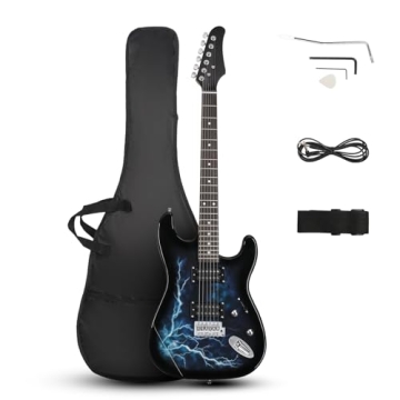 Ktaxon 39 Inch Electric Guitar – Full Size, H-H Pickups & Complete Kit