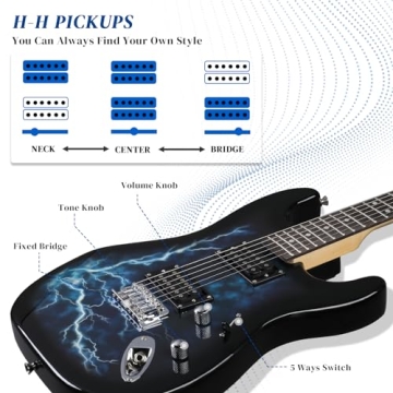 Ktaxon 39 Inch Electric Guitar Kit for Beginners