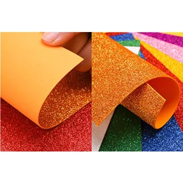Glitter Foam Craft Sheets for Creative DIY Projects and Decor