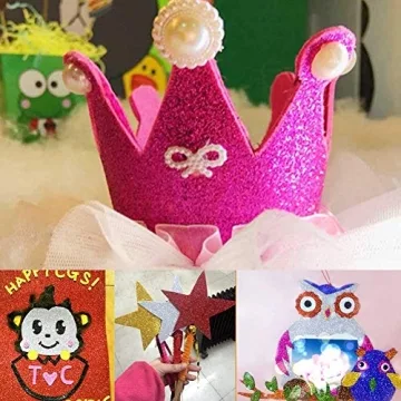 Glitter Foam Craft Sheets for Creative DIY Projects and Decor