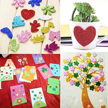 Glitter Foam Craft Sheets for Creative DIY Projects and Decor