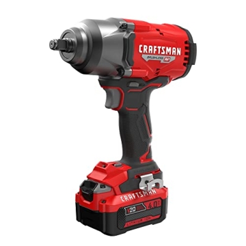 CRAFTSMAN V20 RP Impact Wrench – Cordless Brushless High Torque Tool with Battery Included