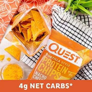 Quest Nacho Cheese Protein Chips - 18g Protein, Low Carb