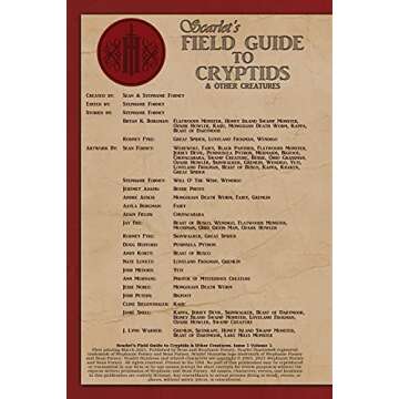 Scarlet's Field Guide to Cryptids & Other Creatures
