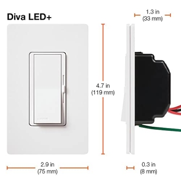 Lutron Diva LED+ Dimmer Switch – Flicker-Free Light Control