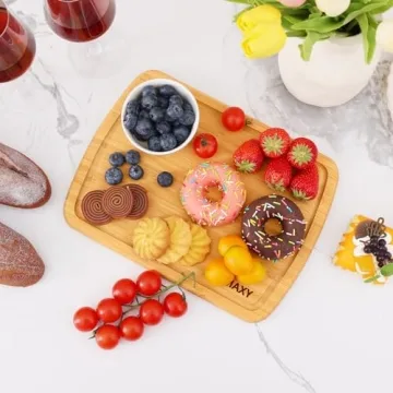 Homaxy 12x9" Bamboo Cutting Board with Juice Groove