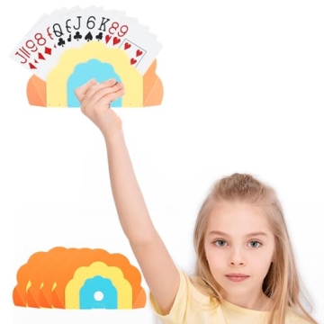Playing Card Holder 4PCS Hands-Free Playing Card Holder for Kids and Adults, Cards Game Holder for P...