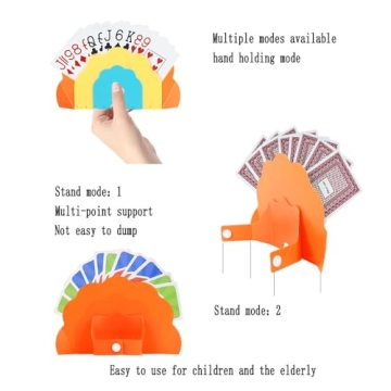 Innovative 4PCS Playing Card Holder for Easy Gameplay