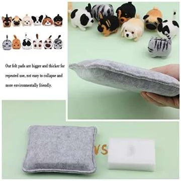 Mayboos Needle Felting Kit,12 Pieces Doll Making Wool Needle Felting Starter Kit with Instruction,Felting Foam Mat and DIY Needle Felting Supply for DIY Craft Animal Home Decoration Birthday Present