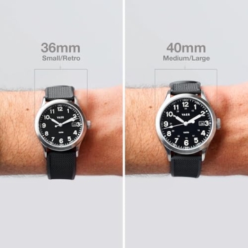 Vaer Men’s Field Watch - Quartz, A-11 Military Design, Gift Idea