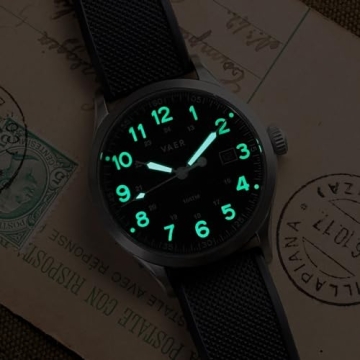 Vaer Men’s Field Watch - Quartz, A-11 Military Design, Gift Idea
