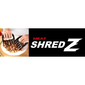 Meat SHREDZ - BBQ Shredder, Best Gifts for Foodies Men, Gadgets Under 15, Meat Claws Meat Shredder, Grilling Gadgets/Tools/Utensils for Men, Meat Shredder Bear Claw, Smoker Accessories Gifts