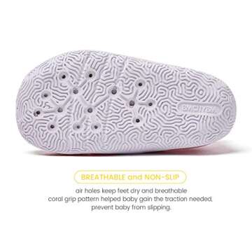 BMCiTYBM Baby Sneakers Girls Boys Mesh First Walkers Shoes 6 9 12 18 24 Months Pink Size 18-24 Months Toddler