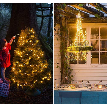 GHUSTAR Fairy Lights 66 Feet String Lights with Remote