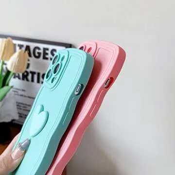 Cute Qokey Love Heart Phone Case for iPhone 13 Pro Max