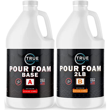 True Composites 2 Part Urethane Pour Foam - 2 Lb Density, 1 Gallon Kit for DIY Projects