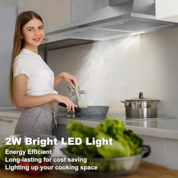 Nardea 30 Inch Range Hood with 450 CFM Powerful Suction