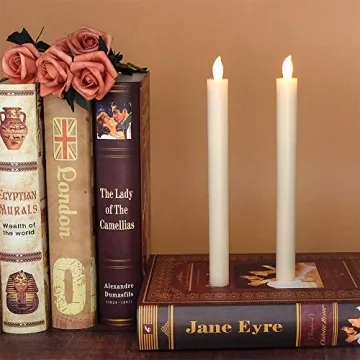 DRomance Flameless Taper Candles with Remote & Timer