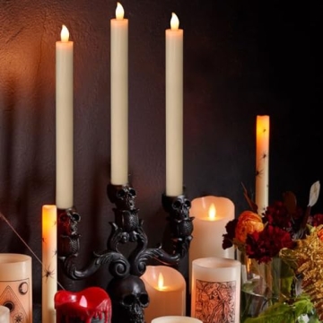 DRomance Flameless Taper Candles with Remote & Timer