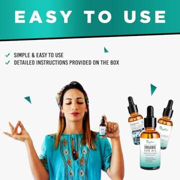 Natural Mullein Ear Wax Removal Oil & Cleaner with Garlic | Pain & Earache Drops | Earwax Softener, Moisturizer & Allergy Soothing | Tinnitus, Itching, Ringing, Infections & Clogged Ears