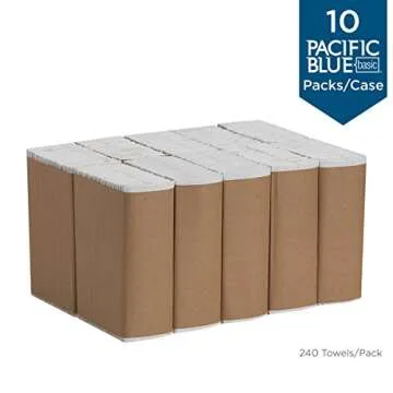 Pacific Blue Basic C-Fold Paper Towels, 2400 Towels per Case