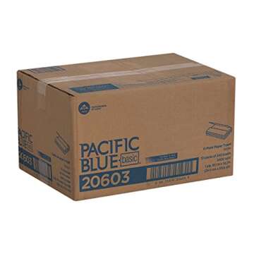 Pacific Blue Basic C-Fold Paper Towels, 2400 Towels per Case