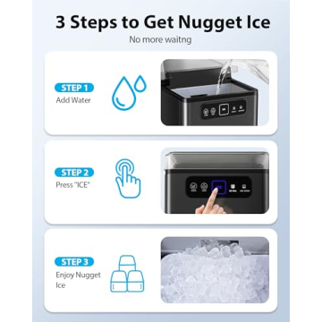 Aeitto Nugget Ice Maker for Quick Chewable Ice Production