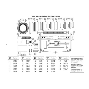 OTC 6575 Hub Grappler Kit Efficient Wheel Hub Tool