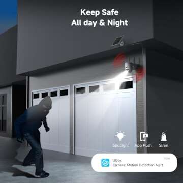 Oculview 2K Solar Security Cameras Wireless Outdoor, 2PCS Outdoor Camera Wireless with 360° View, Cameras for Home Security with Color Night Vision/2-Way Audio, 2.4GHz Wi-Fi Only