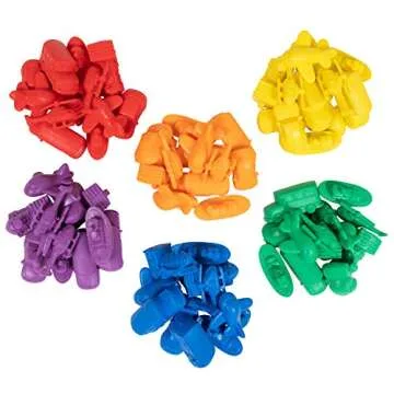 edxeducation Transport Counters - Set of 72 - Learn Counting, Colors, Sorting and Sequencing - Hands-on Math Manipulative for Kids