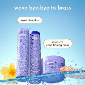 amika brass-busting purple shampoo for vibrant blonde