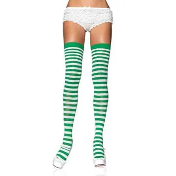 Leg Avenue Nylon Striped Stockings for Fashion-Forward Women