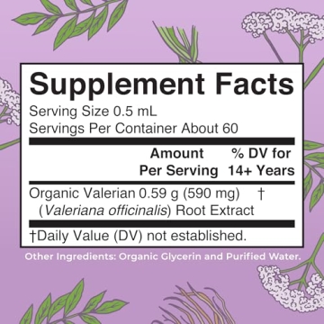 MaryRuth Organic Vegan Valerian Root Drops for Sleep Support