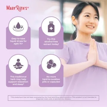 MaryRuth Organic Vegan Valerian Root Drops for Sleep Support